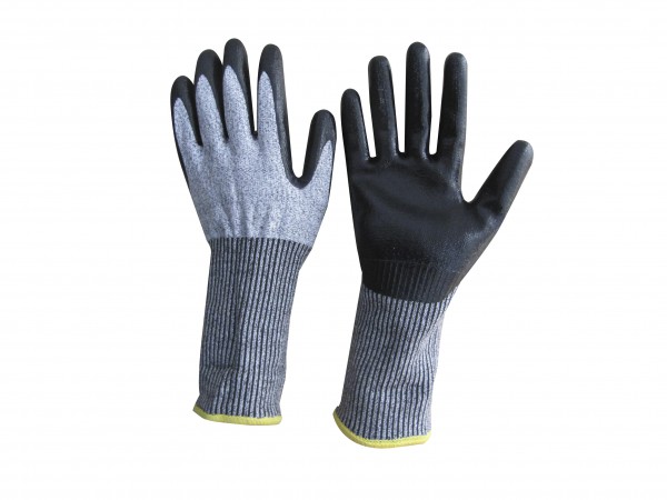 feuerwehr-thl-technische-hilfeleistung-protect-5-five-feinstrick-latex-beschichtung-schnittschutz-grau-meliert-stulpe-handschuhe-hsw91250