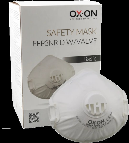 Safety Mask FFP3NR D w/Valve Basic
