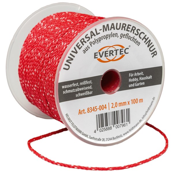 Maurerschnur universal 2 mm rot
